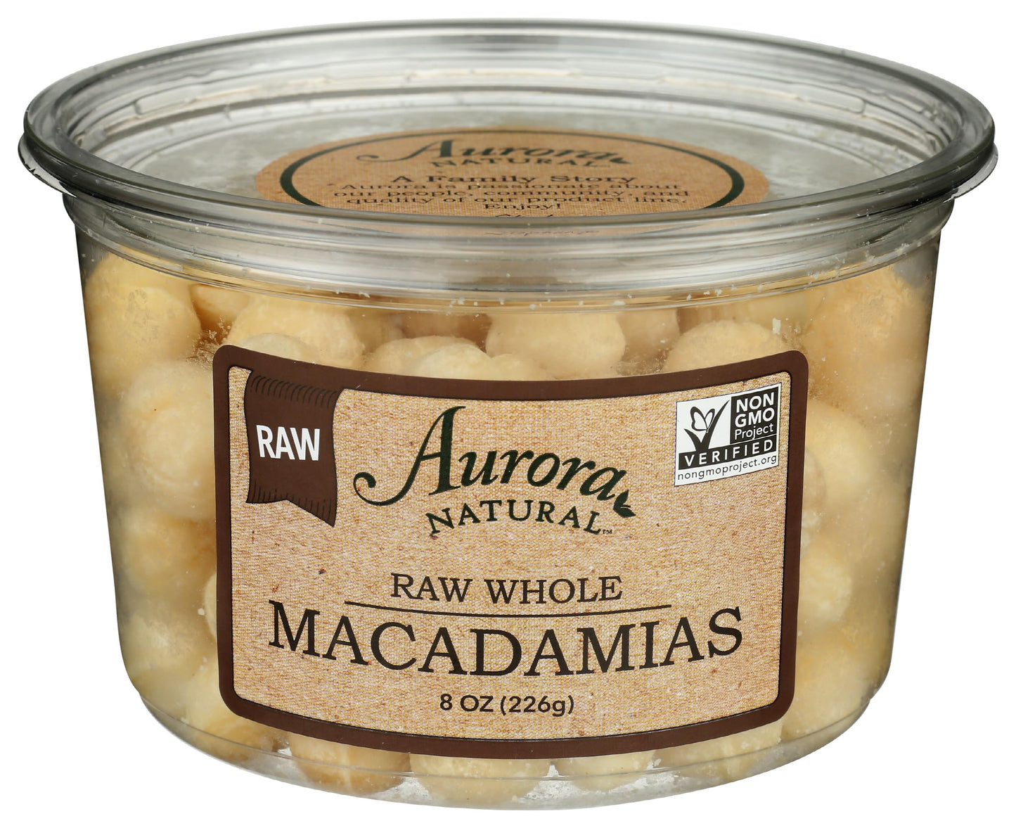 Aurora Products Macadamia Nuts, Raw, 8 oz
