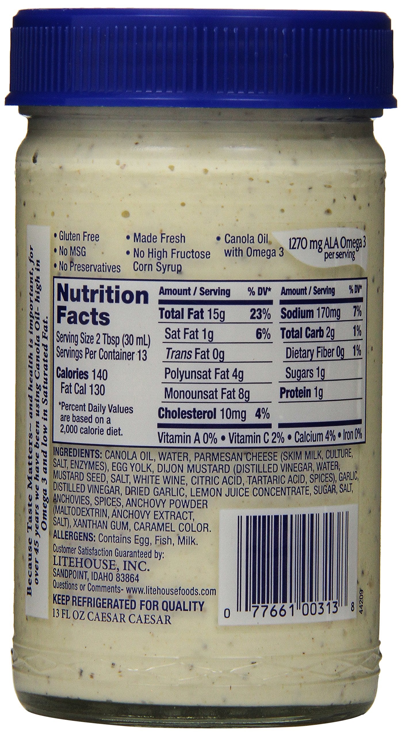 Litehouse, Caesar Dressing, 13 oz