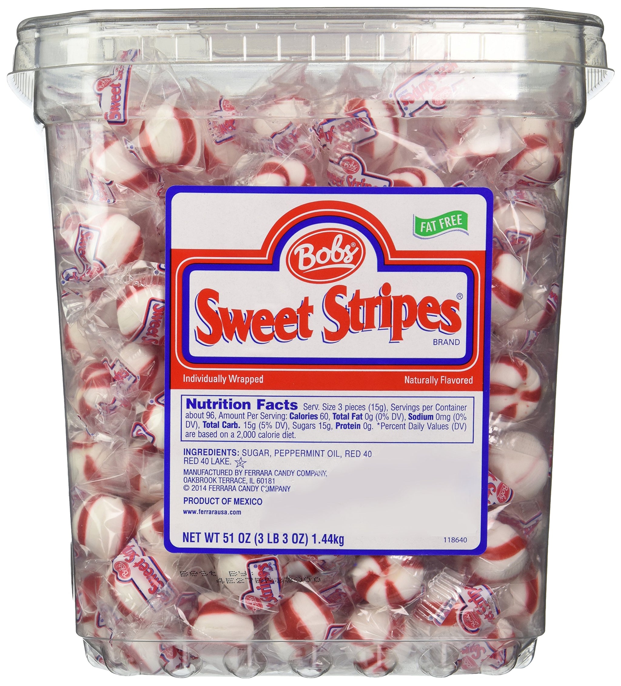 Bobs Sweet Stripes Soft Peppermint Balls (51 Ounce)