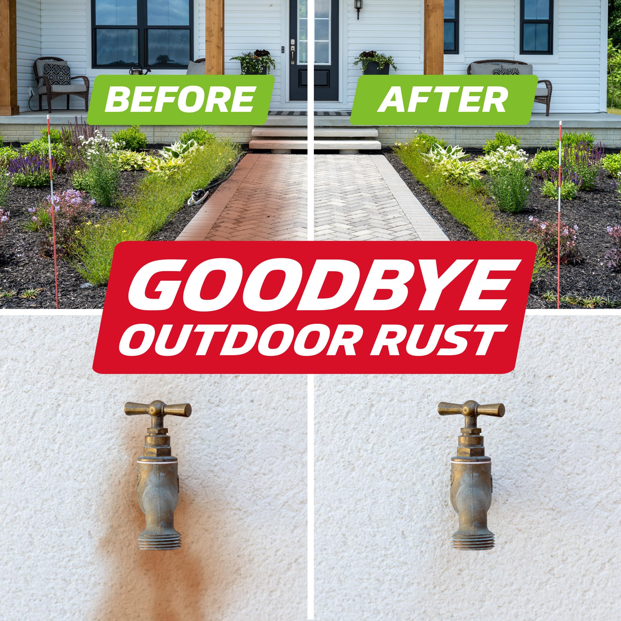 Velocity Exterior Rust Stain Remover | Rust Stain Remover for Vinyl Siding, Decks and More | 1 Gallon