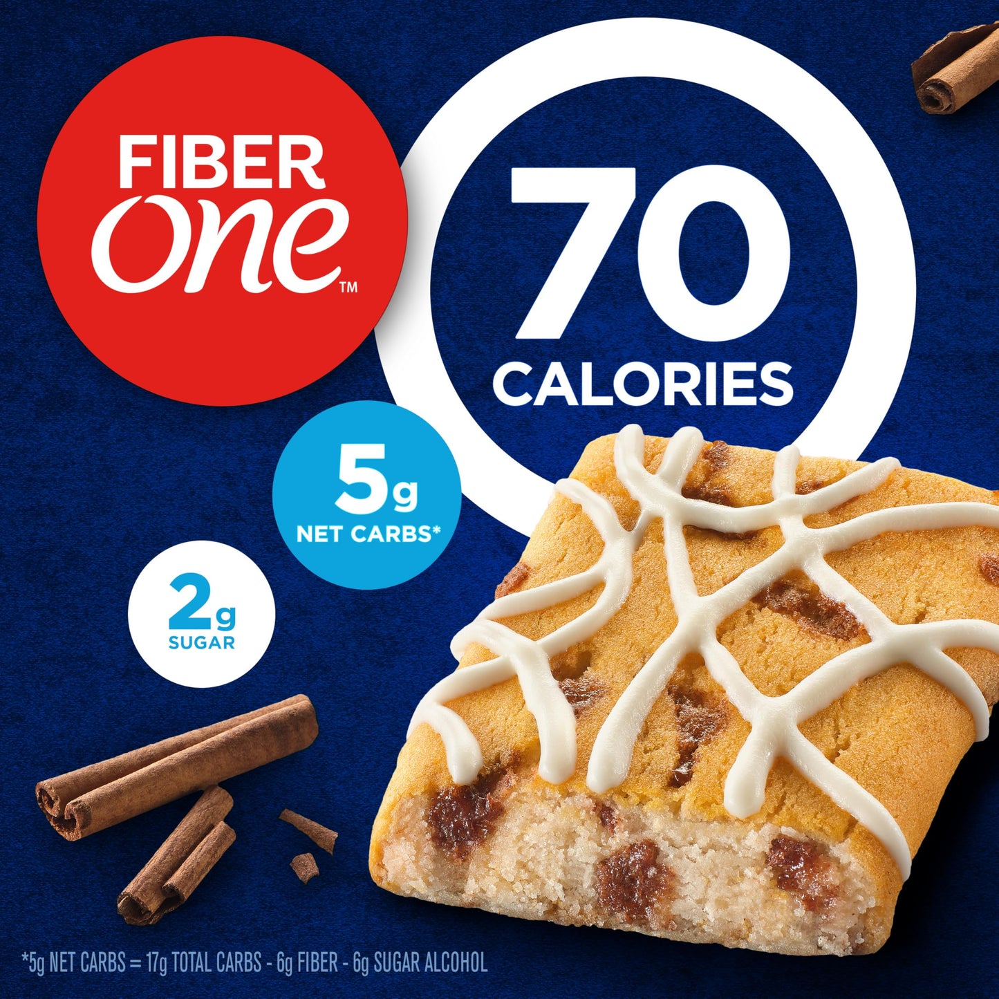Fiber One 70 Calorie Soft-Baked Bars, Cinnamon Coffee Cake, Value Pack, 12 Bars, 10.6 oz