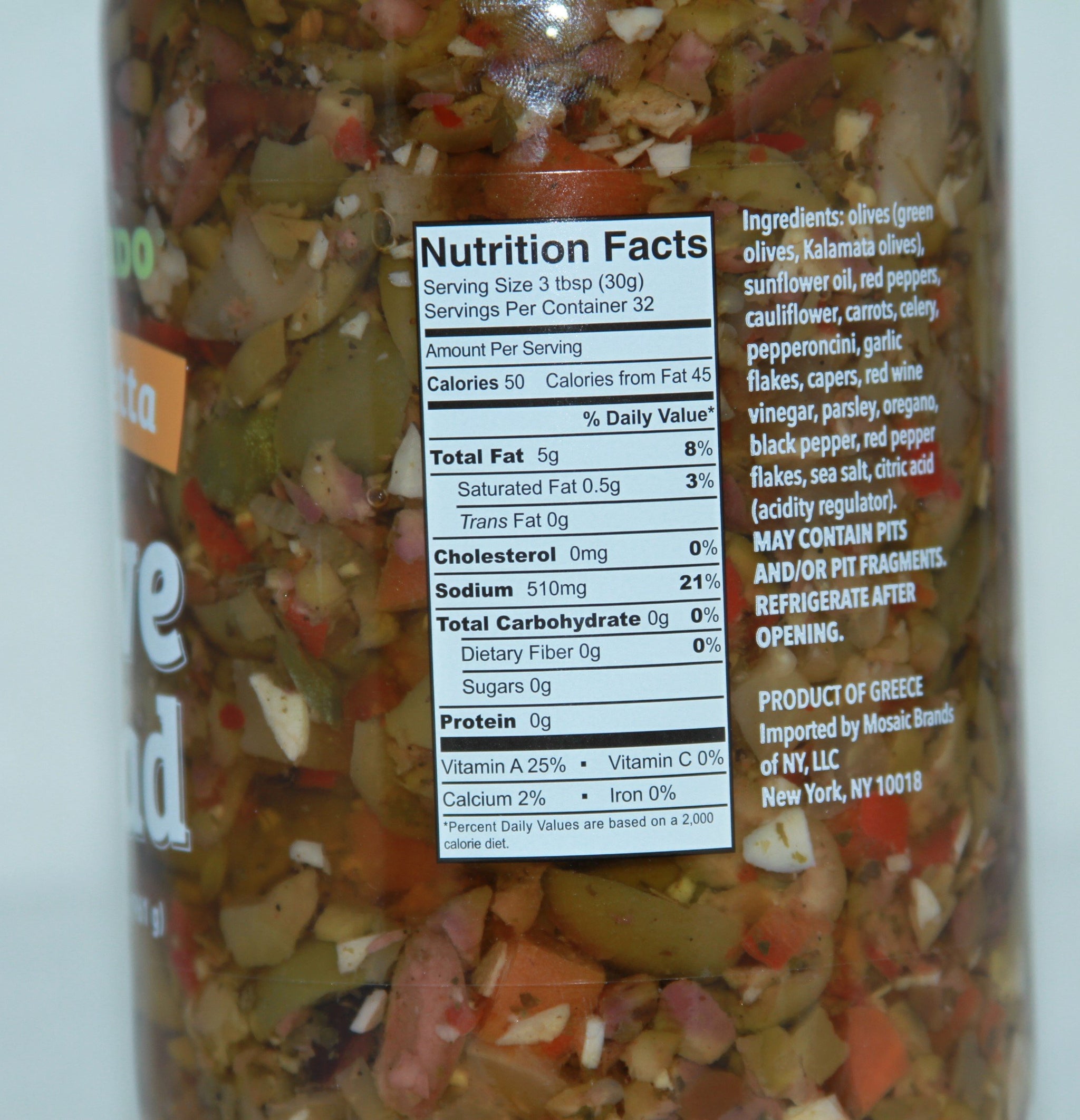 Muffuleta Olive Salad 33.9 oz. Double Pack