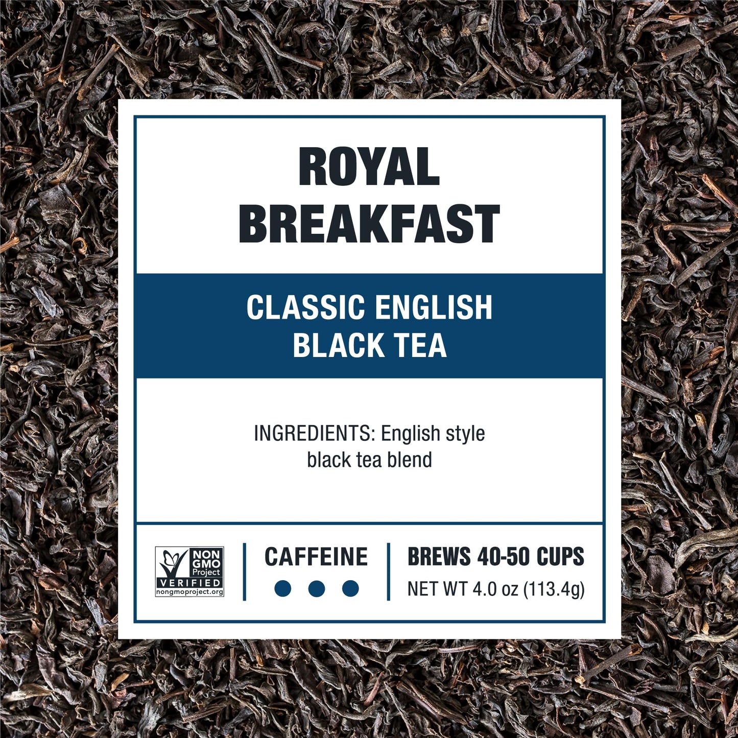 Tiesta Tea - Royal Breakfast, Loose Leaf, Classic English Black Tea, Premium High Caffeine Hot & Iced Blend, Brews Up to 50 Cups, 4oz Refillable Tin