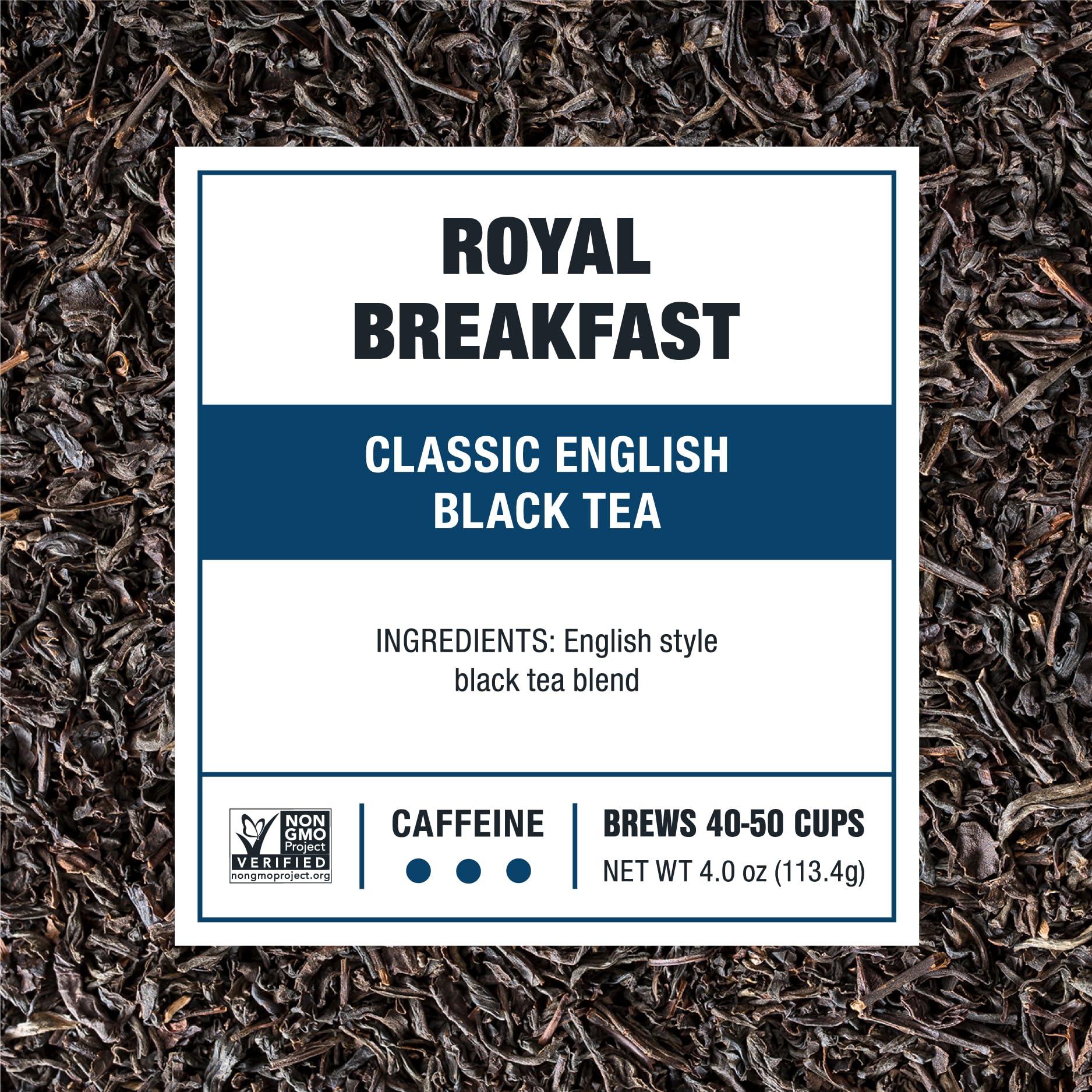 Tiesta Tea - Royal Breakfast, Loose Leaf, Classic English Black Tea, Premium High Caffeine Hot & Iced Blend, Brews Up to 50 Cups, 4oz Refillable Tin