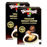 Vinacafe 30 Sticks Black Instant Coffee (0.07 oz. Per stick) Vietnamese Instant Coffee Mix, Iced Black Coffee, Cafe Den Da, Single Serve Coffee