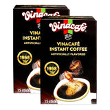 Vinacafe 30 Sticks Black Instant Coffee (0.07 oz. Per stick) Vietnamese Instant Coffee Mix, Iced Black Coffee, Cafe Den Da, Single Serve Coffee