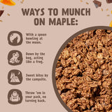 The Maple Brothers Chocolate & Maple Granola - Organic, Vegan, Gluten-Free, Non-GMO, Whole-Grain Oats with Organic Chocolate & Grade A Maple Syrup