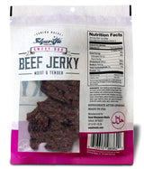 Sharifa Halal Beef Jerky, Sweet BBQ, (1) 2.85 oz. Bag - Great Everyday Halal Jerky Beef Meat Snack, 100 % Real Zabiha Halal Beef, 12g of Protein, 80