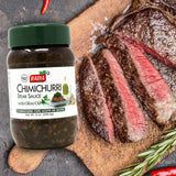 Badia Chimichurri Steak Sauce with Olive Oil 8 oz - Traditional Argentinian-Style Sauce for Grilling, Marinades & Meats
