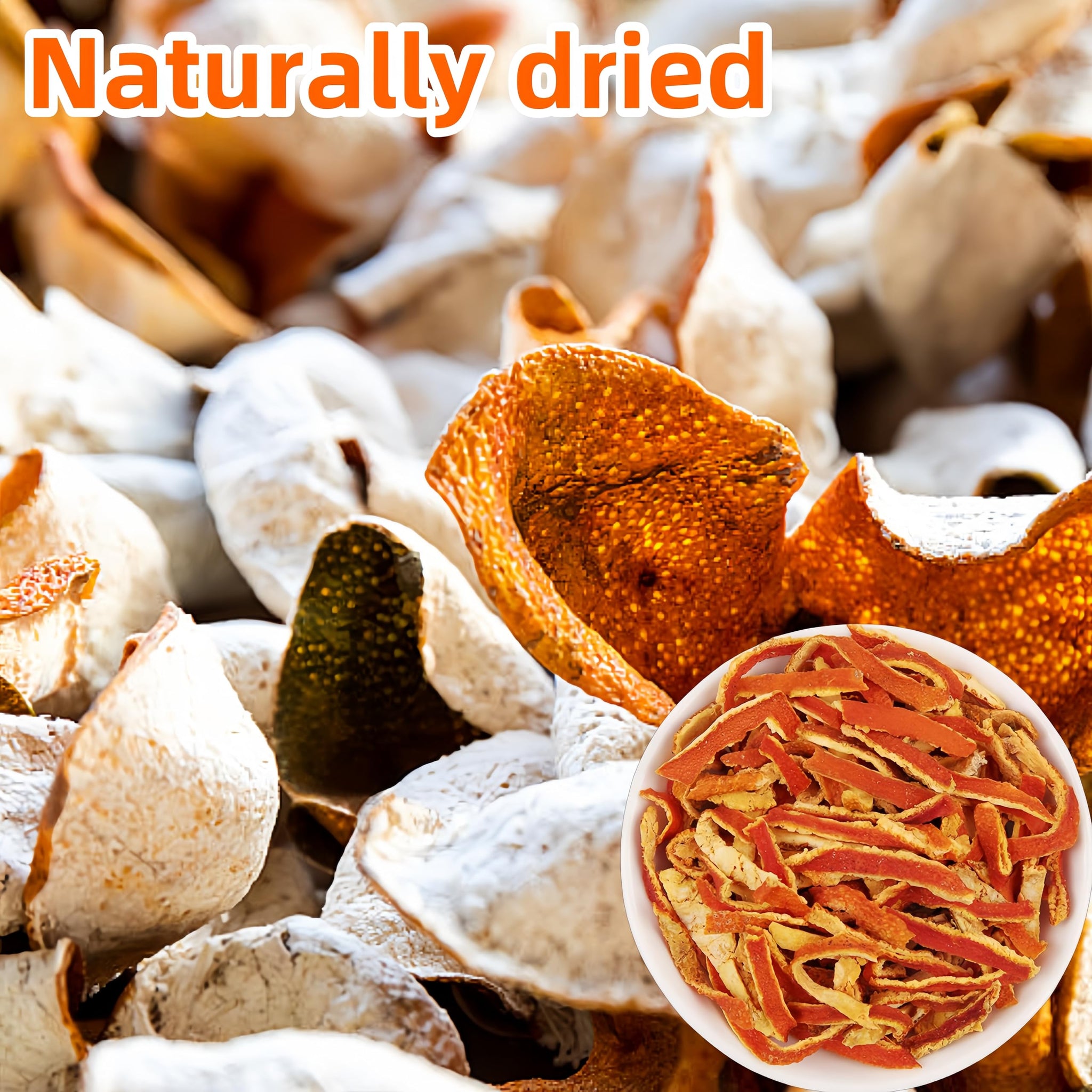 Dried Tangerine Peel Strips (Chen Pi) - Chinese Herbal for Cooking & Tea - 4.23 oz / 120g Resealable Jar - Pure Natural Orange peel Sliced for Soup