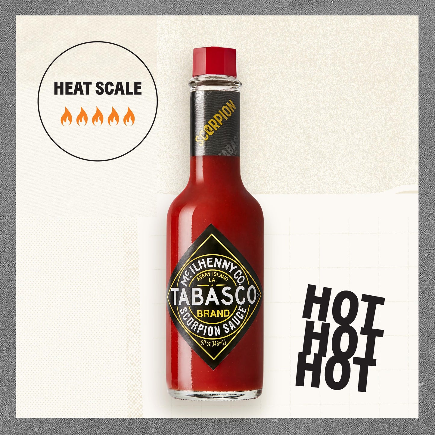 TABASCO Brand Scorpion Sauce, Fiery & Intense Hot Sauce, Bulk Plastic Jug, Bold & Hot, Scorpion Pepper, Guava & Pineapple Blend, Perfect for Large