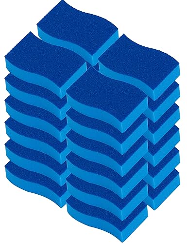 Elitra Home Heavy Duty Scrubber Sponge with Smell Resistant Hydrophilic Foam Technology, Odorless - Blue, Pack of 24