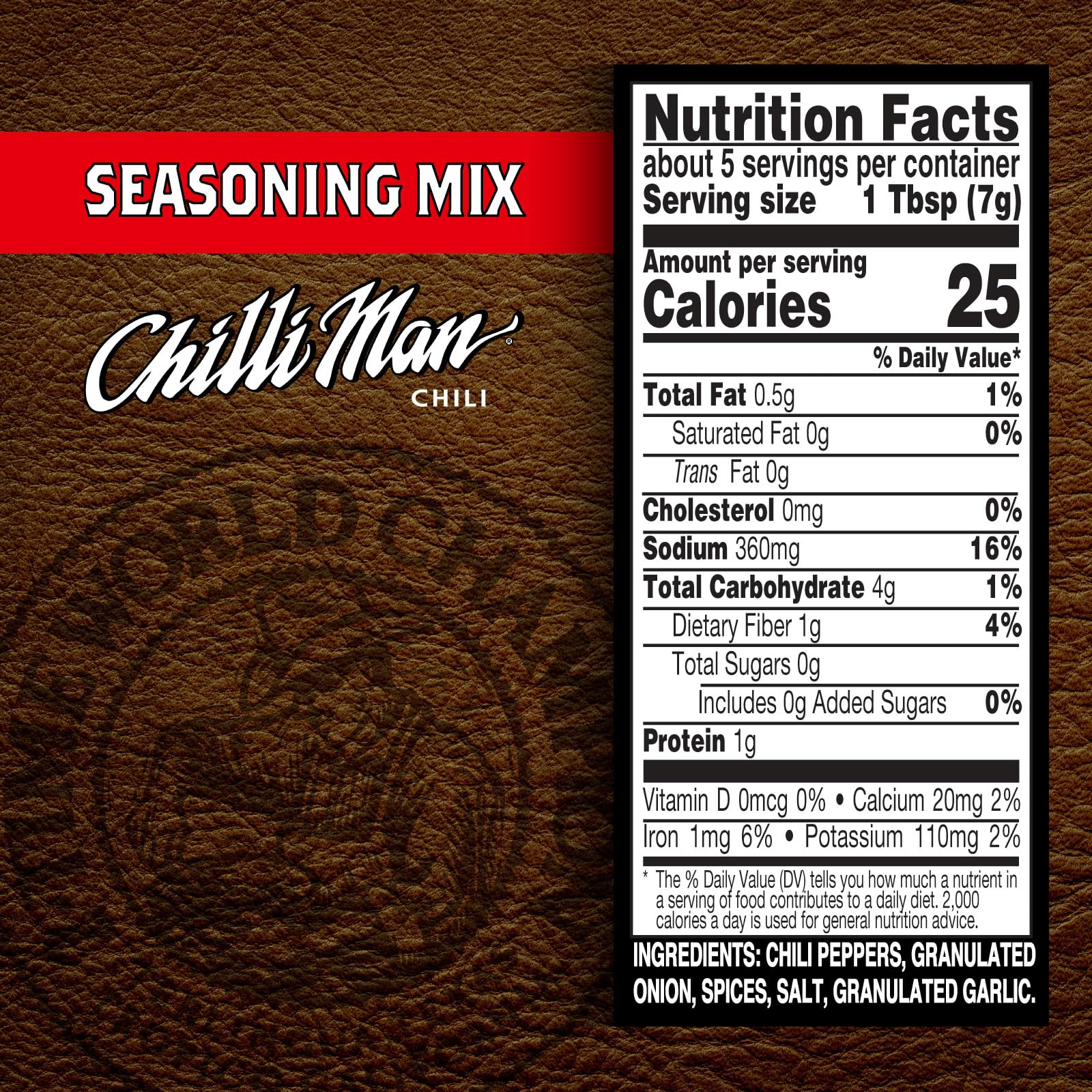 CHILLI MAN Chili Seasoning Mix (Pack of 24), 1.25 Ounce Packets