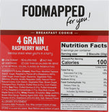 FODMAPPED FOR YOU Raspberry Maple 4 Grain Breakfast Cookies, 3.9 OZ