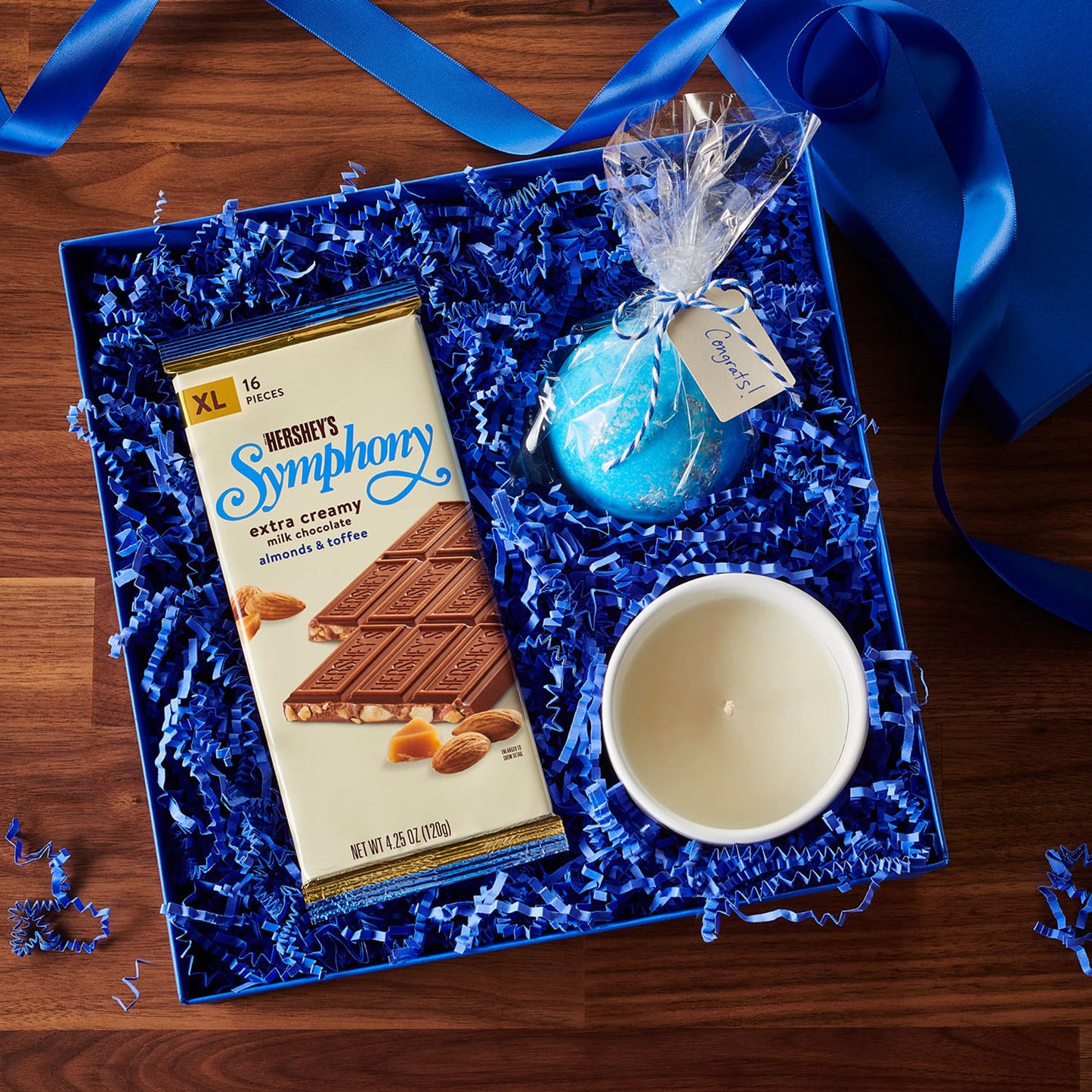 HERSHEY'S SYMPHONY Milk Chocolate, Almonds and Toffee XL, Candy Bar, 4.25 oz (16 Pieces)