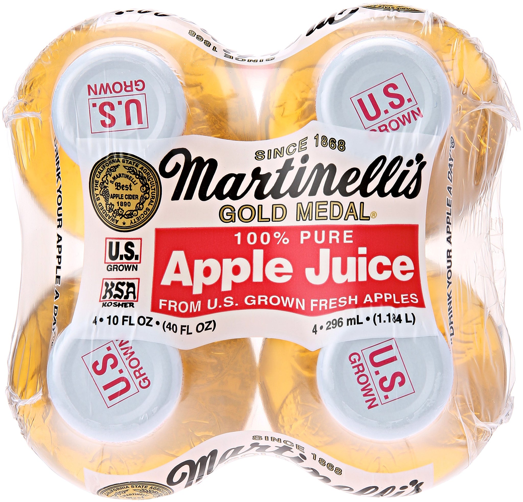Martinelli's Juice Apple, 4 pk, 10 oz