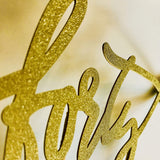 40th Birthday Cake Topper, FORTY, 40 Cake Topper, Happy 40th Birthday Cake Topper For Women and Men by Merry Expressions
