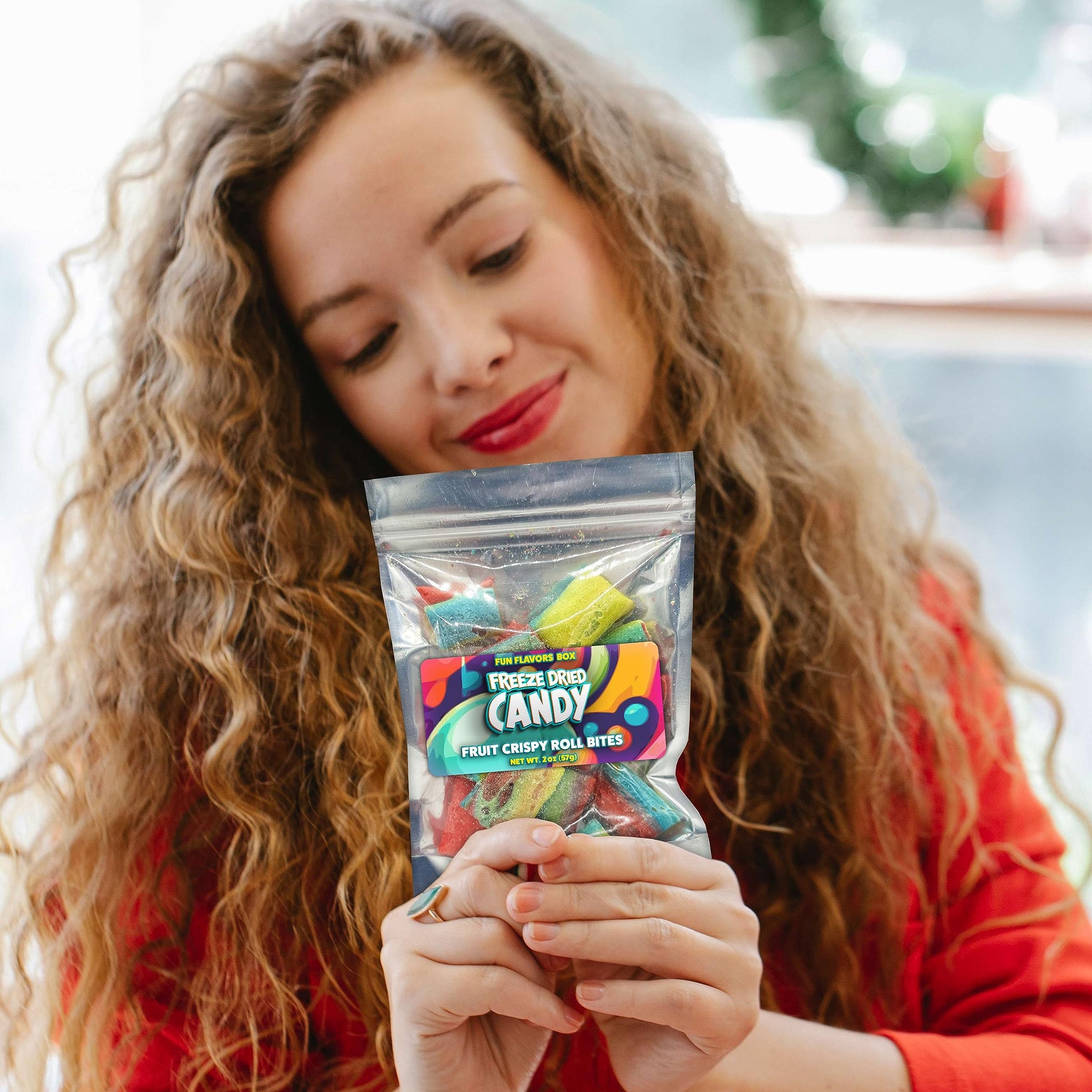 Freeze Dried Candy Fruit Crispy Roll Bites Variety Pack - Crunch Candy Treats - Space Theme Party Favor Gift Idea, 2 oz
