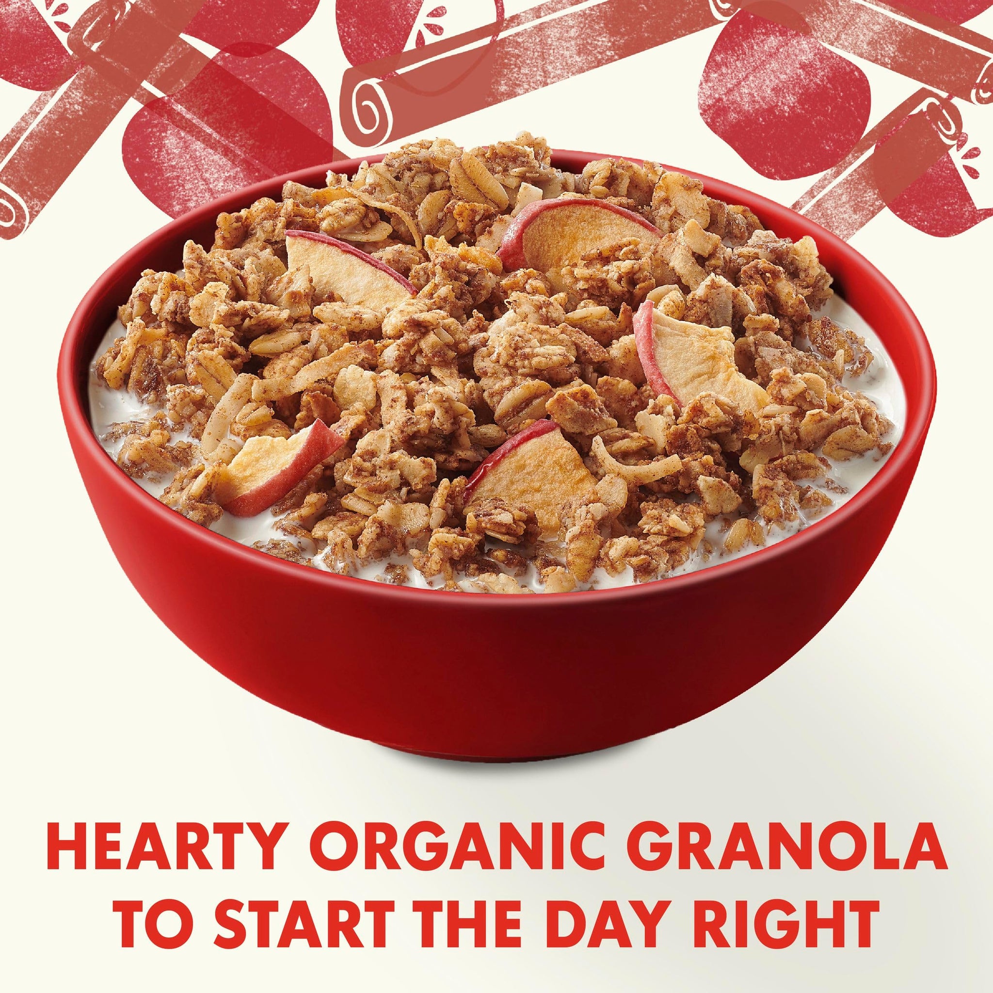 Cascadian Farm, Granola Cinnamon Apple No Added Sugar, 11 Ounce