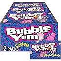 BUBBLE YUM Cotton Candy Flavored Chewy, Bubble Gum Packs, 2.82 oz (12 Count)