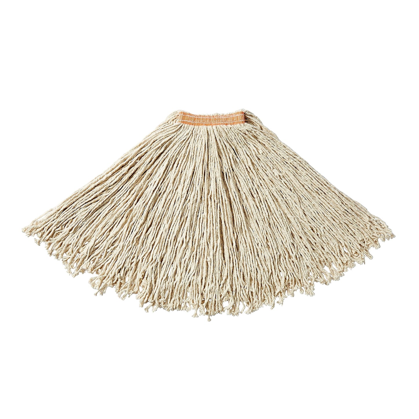Rubbermaid Commercial Products Dura Pro Large 24 OZ Cotton Wet Mop, 1" Headband, White, for Industrial/Professional General Purpose Floor Cleaning or