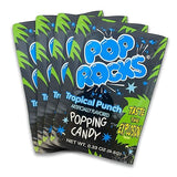 UpTop Treats Tropical Punch POP ROCKS Candy | Includes 4 Individual Packs of Tropical Punch Flavored Mini Rock Popping Candies 4.0 Count