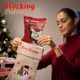 4E's Novelty Sweet Christmas Marshmallow Soft Candy Treats 65pcs (200gram) Bulk Snowman & Santas Shapes, Christmas Candy Stocking Stuffers Snacks