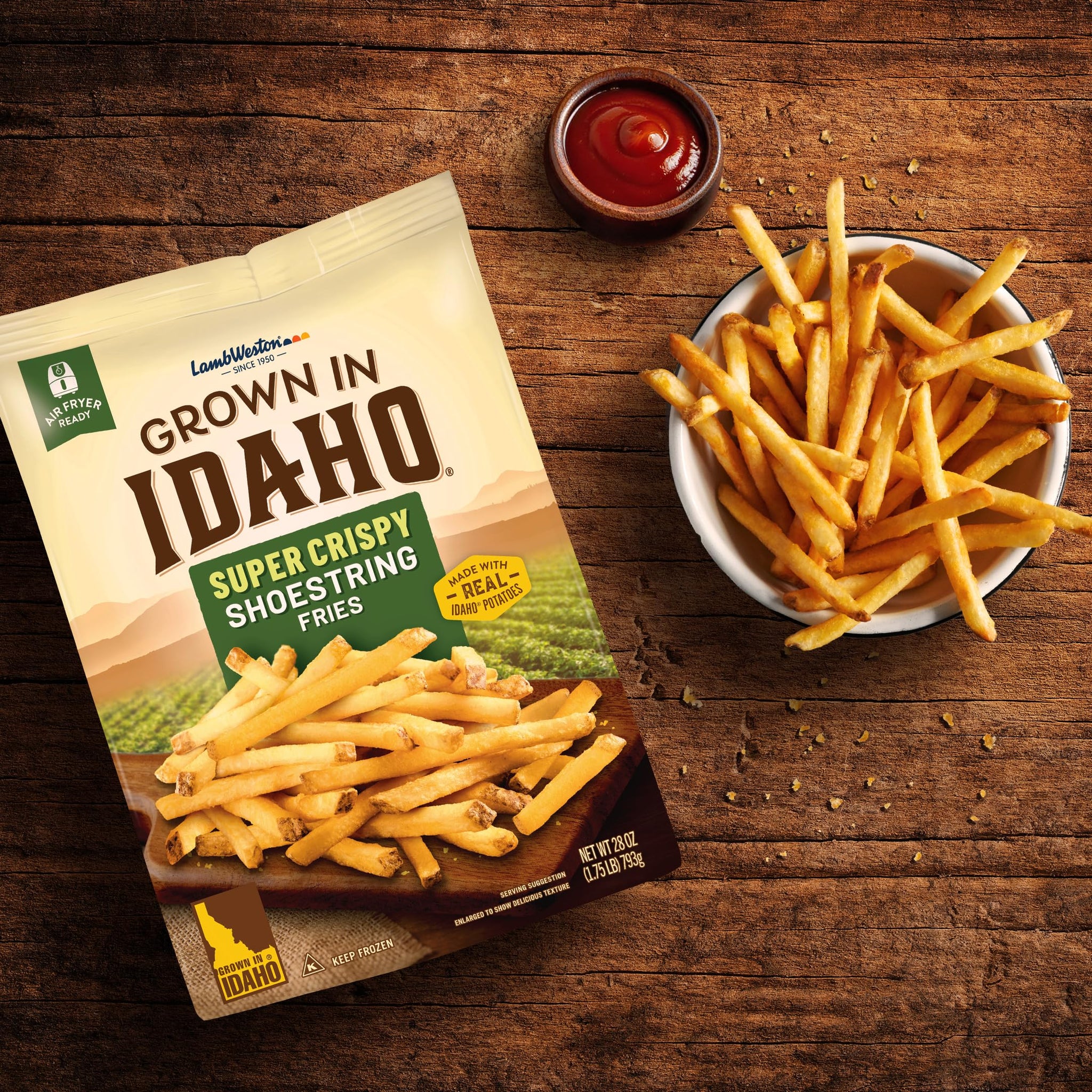 Grown in Idaho Super Crispy Shoestring Fries, 28 Oz