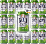 Polar Seltzer Lime, 12oz Cans (Pack of 18, Total of 216 Oz)