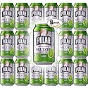 Polar Seltzer Lime, 12oz Cans (Pack of 18, Total of 216 Oz)