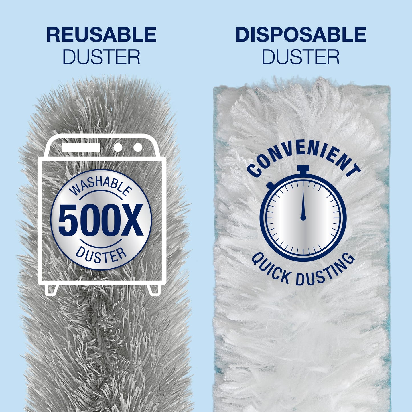 Bona High Performance Dusting System - 1 Extendable Handle, 3 Disposable Dusters, 1 Reusable Duster, & 1 Storage Bag - Extendable Dusting Kit