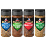 McCormick Grill Mates Spices, Everyday Grilling Variety Pack (Montreal Steak, Montreal Chicken, Roasted Garlic & Herb, Hamburger), 4 Count