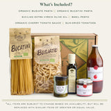 Mercato di Bellina Italian Food Gift Basket La Cucina Italiana - A Vegan-Friendly, All-Natural Pasta Gift Basket, Gourmet Present for Foodies