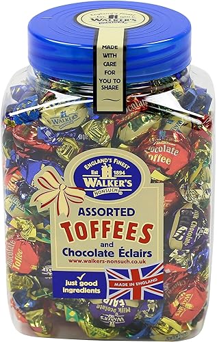 Office Snax OFX94054 Walker's Assorted Royal Toffees, Reclosable Candy Tub, 2.75-Pound Tub
