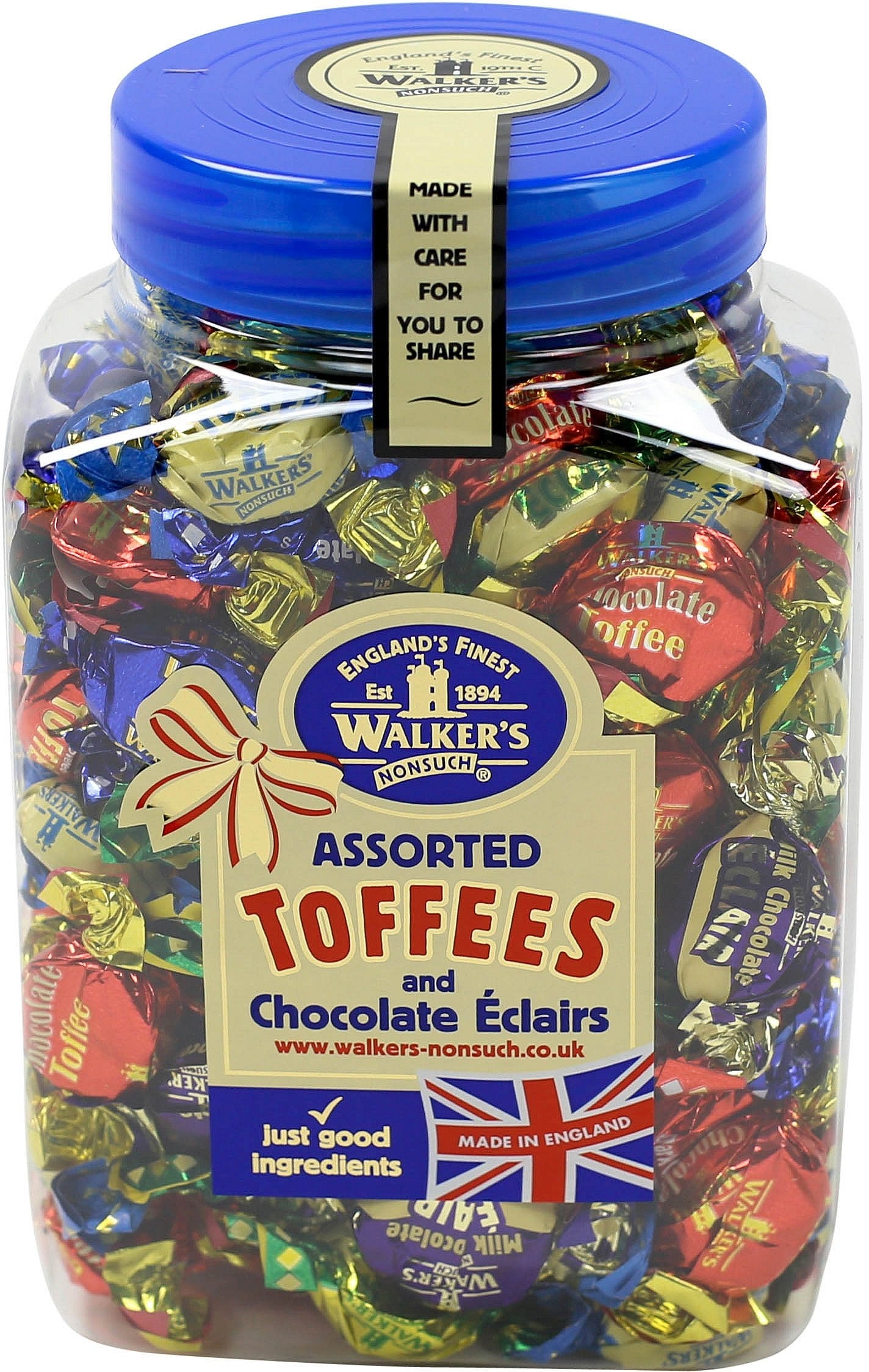 Office Snax OFX94054 Walker's Assorted Royal Toffees, Reclosable Candy Tub, 2.75-Pound Tub