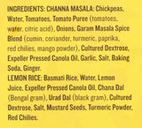 Café Spice Channa Masala with Lemon Rice, Indian Meal, Plant Based, 16oz
