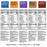 David Protein Bar, David Favorites, 60 Protein Bars | 28g of Protein | 150 Calories | 0g of Sugar - High Protein, Low Carb, Gluten Free Protein Bar