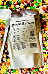 Magic Marbles Freeze Dried Candy - Original Flavors - Strawberry, Orange, Lemon, Lime & Grape Intensified With An Exciting CRUNCH!, 8oz