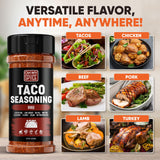 Taco Seasoning Mix BBQ Rub - Gluten Free & Low Sodium Mexican Seasoning Blend for Taco Tuesday Night. BBQ Seasonings for Fajita & Burrito. Meat, Steak