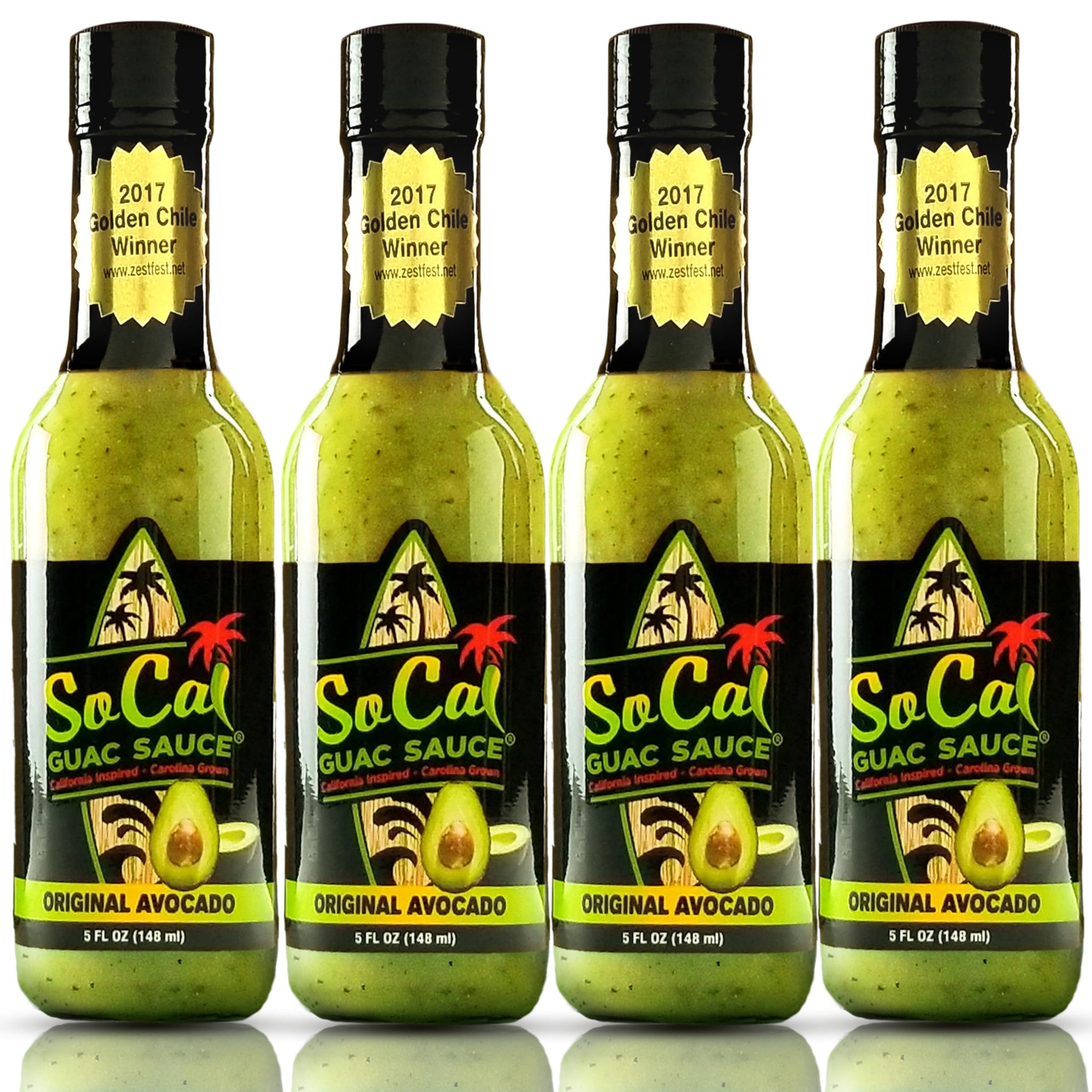SoCal Hot Sauce® - Original Avocado Guac Sauce - 4 Pack