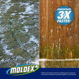 Moldex® Instant Outdoor Cleaner Concentrate with Bleach, 1 Gallon - Fast Acting Solution for Mold and Mildew Stains on Siding, Decks, Fences