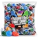 Sugar Free Assorted Fruit Hard Candy, 1 lb. Bag - Individually Wrapped Sugarless Fruit Flavored Candy Mix, Assorted Hard Candy for Candy Bowls, Office