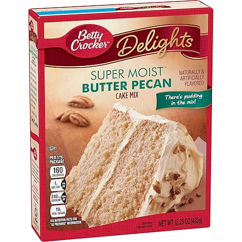 Betty Crocker Super Moist Cake Mix Butter Pecan 15.25 Ounce