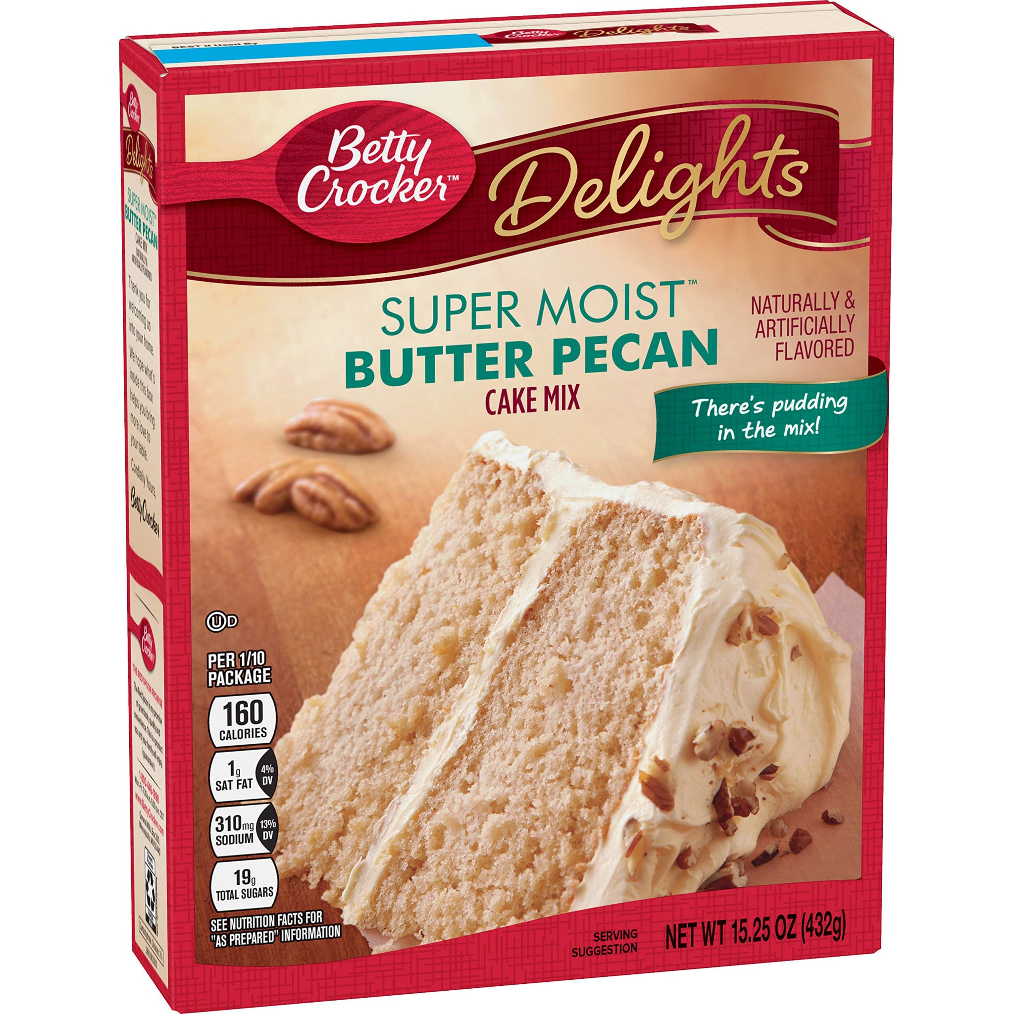Betty Crocker Super Moist Cake Mix Butter Pecan 15.25 Ounce