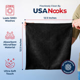 USANOOKS Premium 300GSM Microfiber Cleaning Cloth - 12.5"x12.5" High Performance - 1200 Washes, Ultra Absorbent Microfiber Towels for Cars
