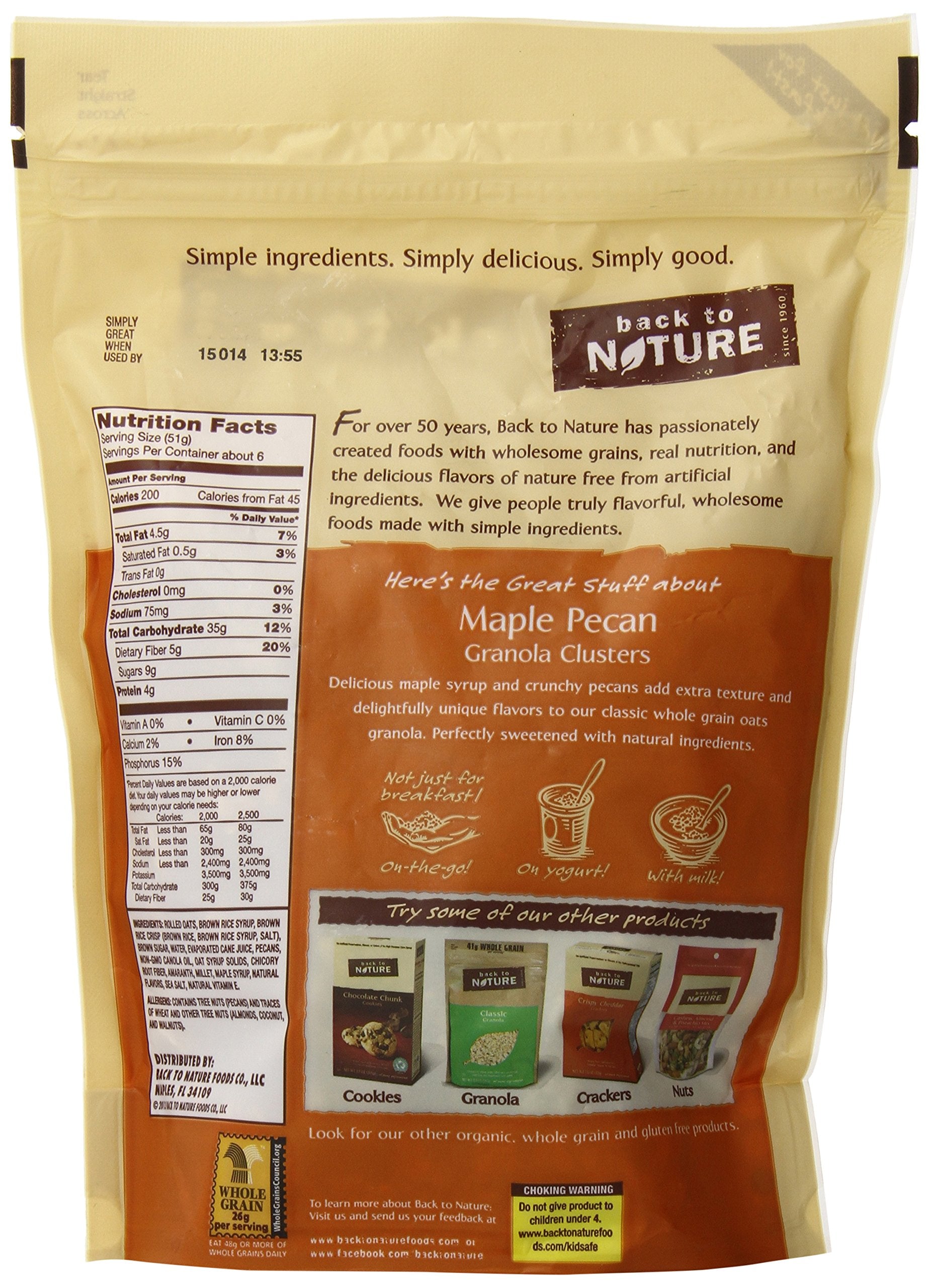 Maple Pecan Granola Clusters 11 Ounces (Case of 6)