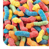 Sour Gummy Worms - 1 Pound Pack - Gummy Candy - Assorted Fruit Flavors - Neon Chewy Candy for Parties, Creative Desserts, and Goodie Bags - Sour