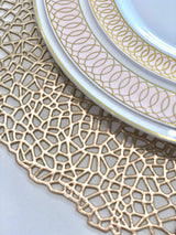 " OCCASIONS " 120 Plates Pack,(60 Guests) Premium Premium Wedding Party Disposable Plastic Plates Set -60 x 10'' Dinner + 60 x 7.5'' Salad/Dessert