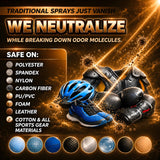 Wellproof 2-in-1 Sports Gear Cleaner & Odor Eliminator - 3X Powerful Nano-Enzyme Deodorizer for Athletic Gear, Baseball, Hockey, Football, Boxing