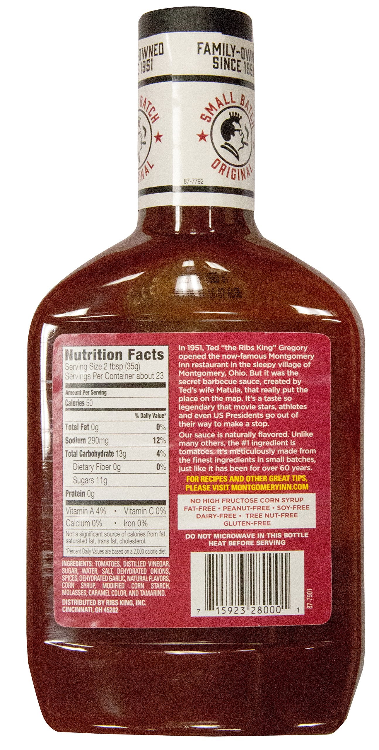 Montgomery Inn BBQ Sauce - 28oz